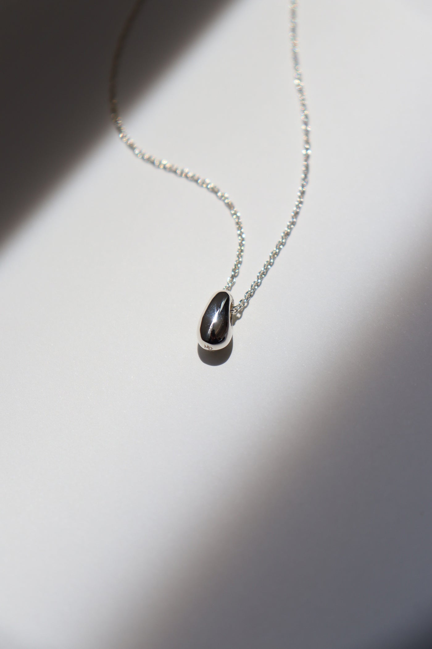 Maresse Drop Necklace Sterling Silver top