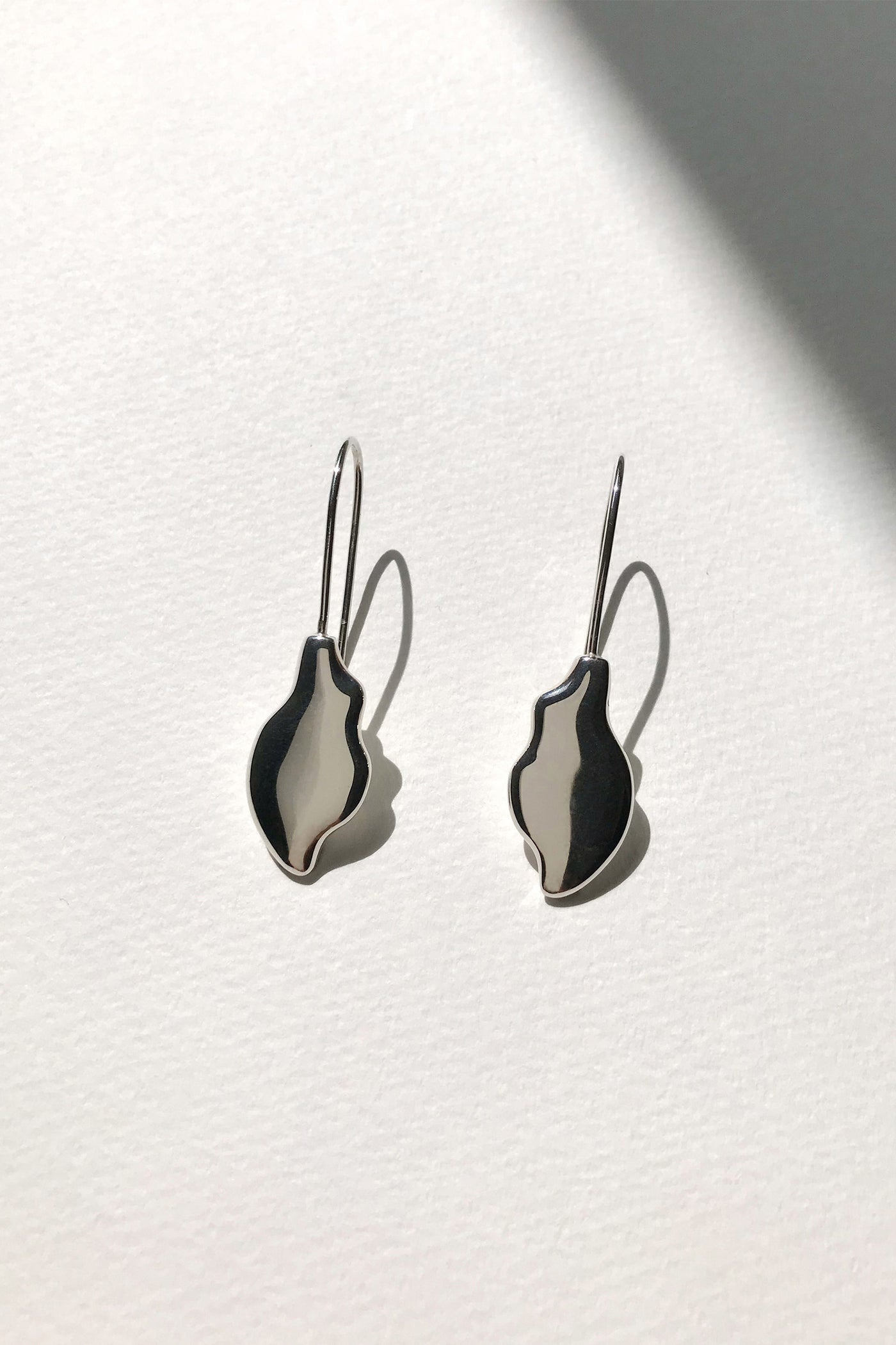 Maresse Fluidity Earrings Sterling Silver Top View