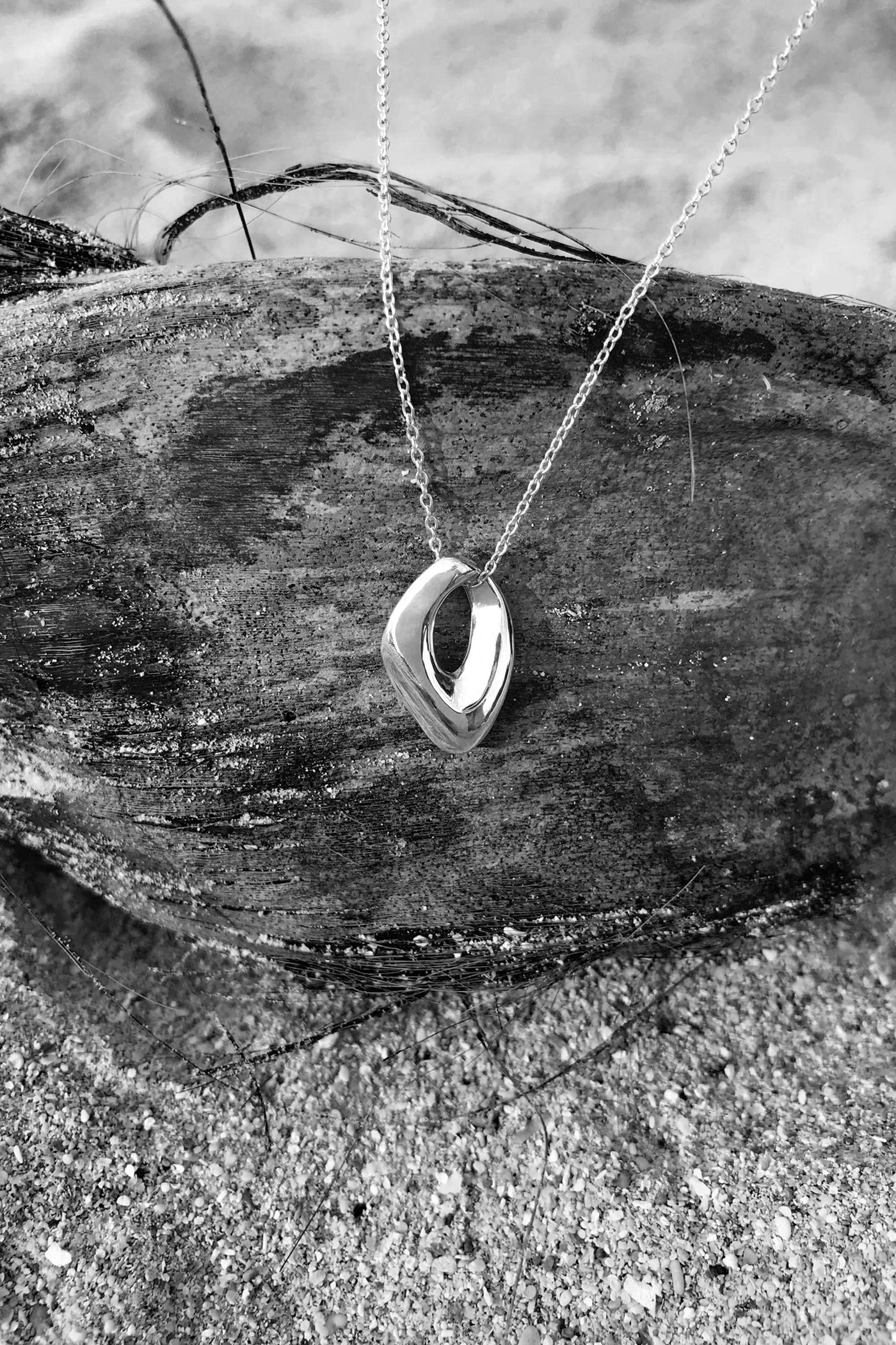 Maresse Found Necklace Sterling Silver Beach