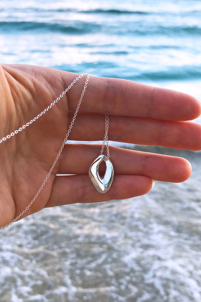 Maresse Found Necklace Sterling Silver Ocean